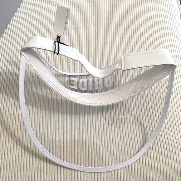 NWT 8 Oak Lane White & Clear “Bride” Visor - Picture 3 of 7